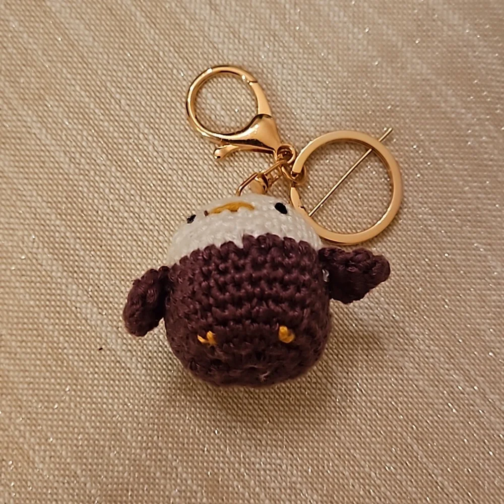 Tiny Bamboo Eagle Keychain - Picture 6 of 6